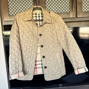 Burberry Tan Quilted Jacket